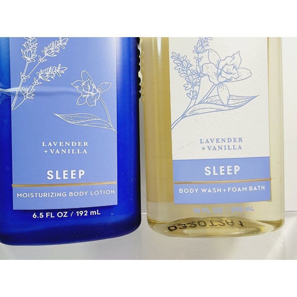 LAVENDER VANILLA Bath & Body Works Shower Gel 10oz Body Lotion 6.5oz Set NEW - Picture 4 of 8